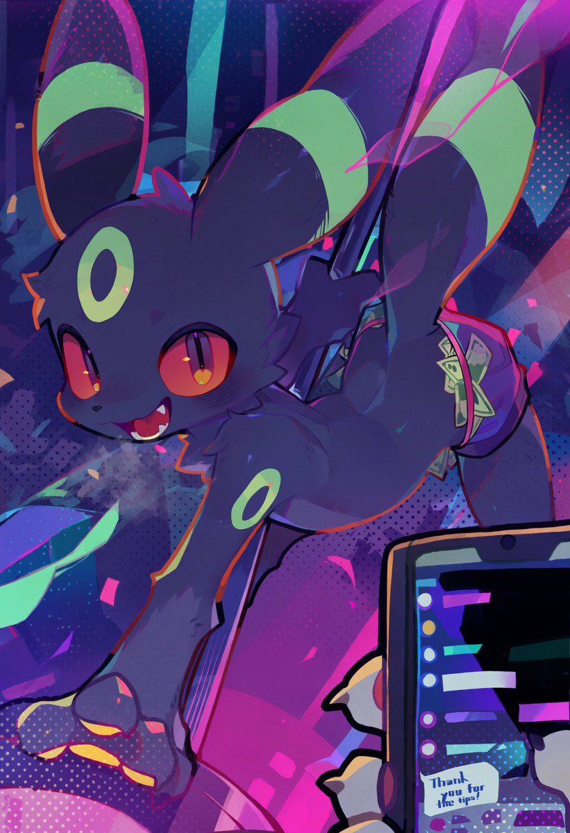 wanjumiao65535's tweet photo. strip club umbreon https://t.co/dimUF5pUoO