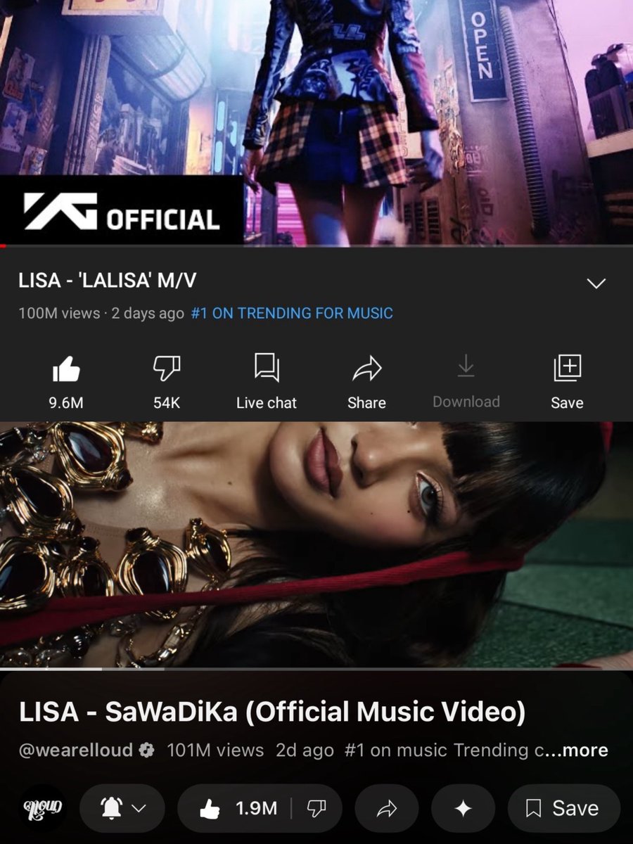 pinksview's tweet photo. 5 years later, algorithm change, yet lisa is the only solo artist who can still achieve views like this, just unmatched power. https://t.co/480c08EOET