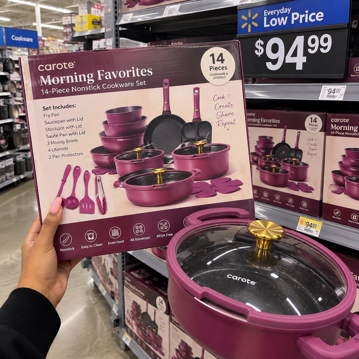 Fearlessfindsxo's tweet photo. The purple cookware?! BABYYYY 😩💜 $94.99! 

AD 🔗 https://t.co/ugWJDRiA1A https://t.co/oGherYT27l