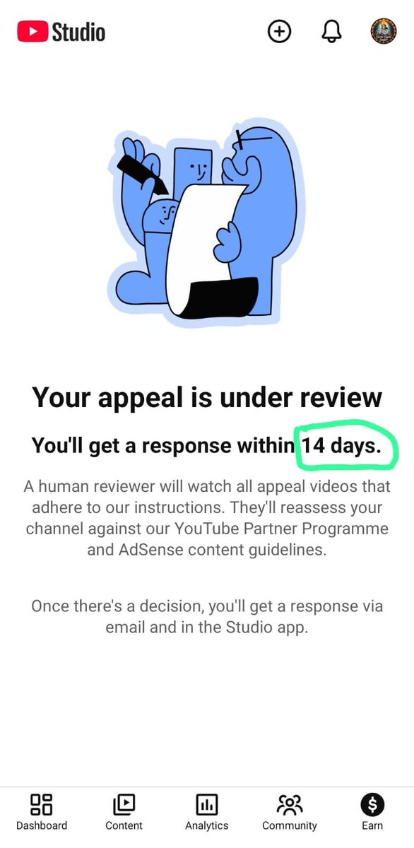 CS_Masterji's tweet photo. @TeamYouTube But your policy says we will respond within 14 days and it has been 17 days since i submitted my appeal. https://t.co/4plLrR7b4P