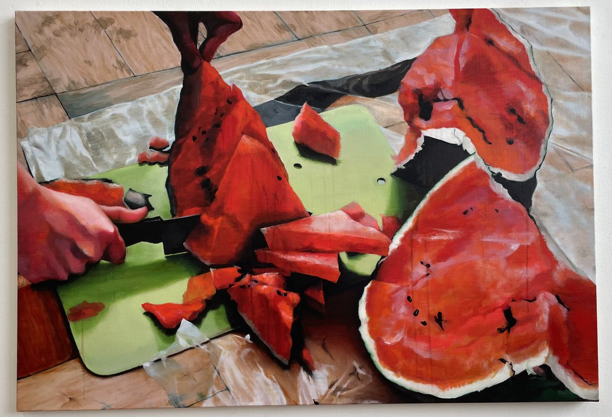 aso_aaaaa's tweet photo. 力強い絵画作品をたくさんみていると、記憶なのか現実なのか、それが誰のものなのか、わからなくなってくる感じがして非常にいい（藝祭2026にいった） https://t.co/uiXeiht75G
