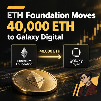 haonguyen6868's tweet photo. 🚨 The Ethereum Foundation just moved 40,000 $ETH worth roughly $172M to a wallet linked to Galaxy Digital. The transfer happened in a single transaction while ETH traded near $4,300, with no immediate selloff afterward. Galaxy could be preparing the coins for OTC activity, staking, or institutional allocation, but nothing is confirmed yet. What makes this notable: the Foundation hasn't made a move this large in over six months, and DeFi TVL also saw around $180M in net inflows over the same 24 hours. 👀