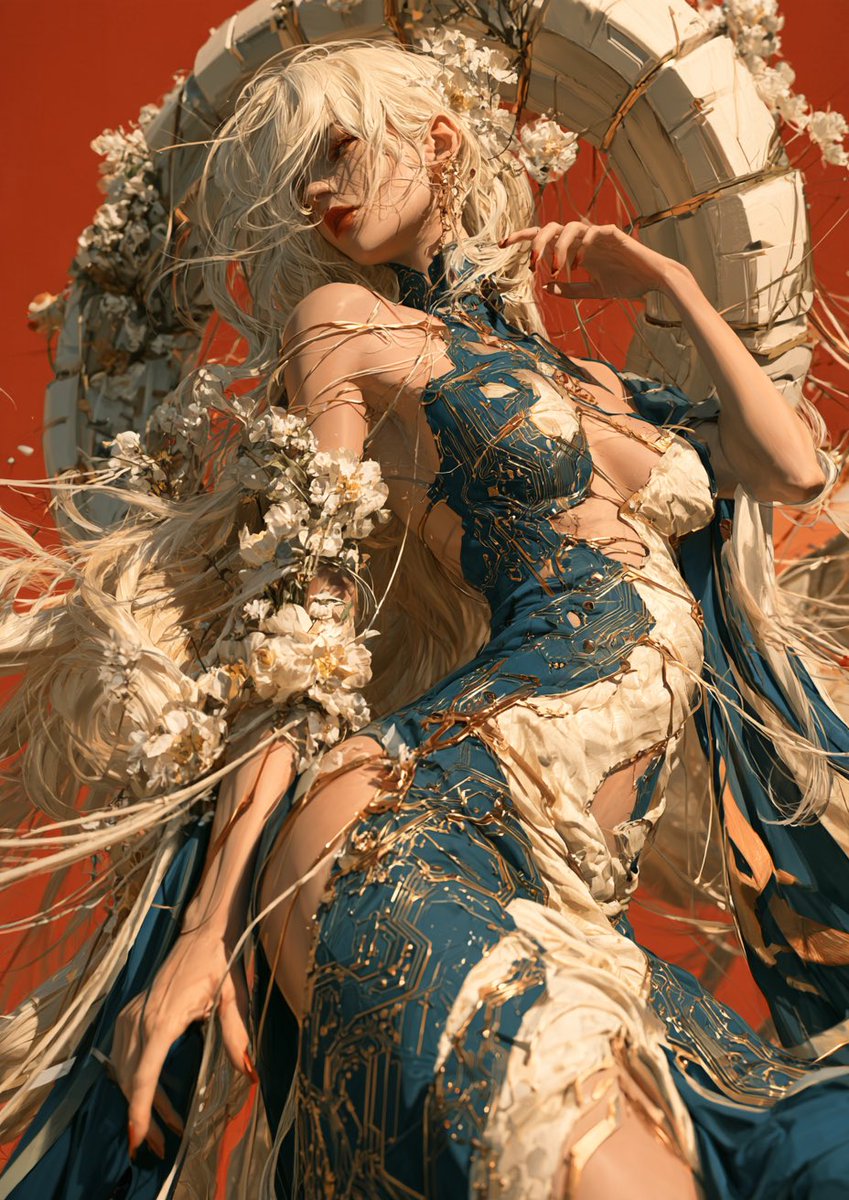 usamiko286's tweet photo. Held in the Warm Current
Warmth gathers where circuitry, flowers, and fabric meet. She folds into the motion as if listening to what still connects her, letting quiet reconstruction become something tactile, worn close, and alive.
#QuietReconstruction #FloralCircuitry https://t.co/fQh1FPnSFl