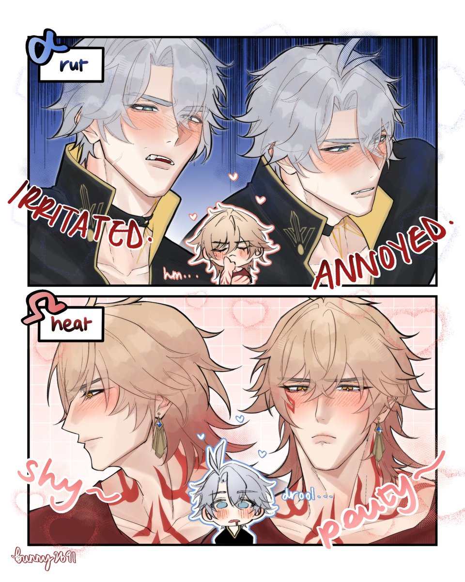bunny2691's tweet photo. #phaideiweek2026 day 3: omegaverse

falling for each other’s gap moes https://t.co/kEsMj0voy1