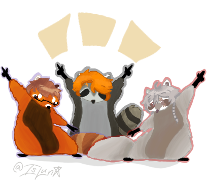 IsLuna1063's tweet photo. Dibujito que hice de Fallo, Magma y Tiro siendo Mapaches. Ojalá les guste y....KIERO KEKE!! 🗣️🔥

#FalloSinSonido #TheMagmaboi #TiroLoco https://t.co/kMsnSuk17O