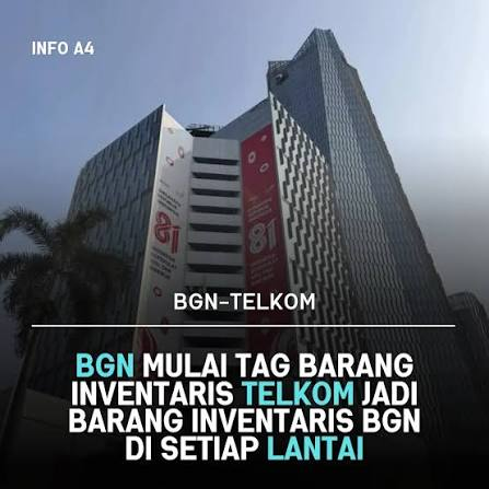 RA_leather's tweet photo. 📌INVENTARIS TELKOM MULAI DIKLAIM BGN?

🔹 Grup internal pegawai Telkom yang dipaksa pindah makin panas setelah BGN disebut mulai men-tag dan mengklaim barang inventaris milik Telkom.

🔹 AC, kulkas, microwave, meja hingga fasilitas lainnya mulai diberi tag dan dialihkan kepemilikannya.

🔹 Tim BGN disebut telah survei, memotret, dan mengecek setiap lantai Graha Merah Putih Telkom.

🔹 Bahkan fasilitas command center hingga meja kerja disebut bakal diklaim sebagai inventaris BGN tanpa mengeluarkan anggaran.