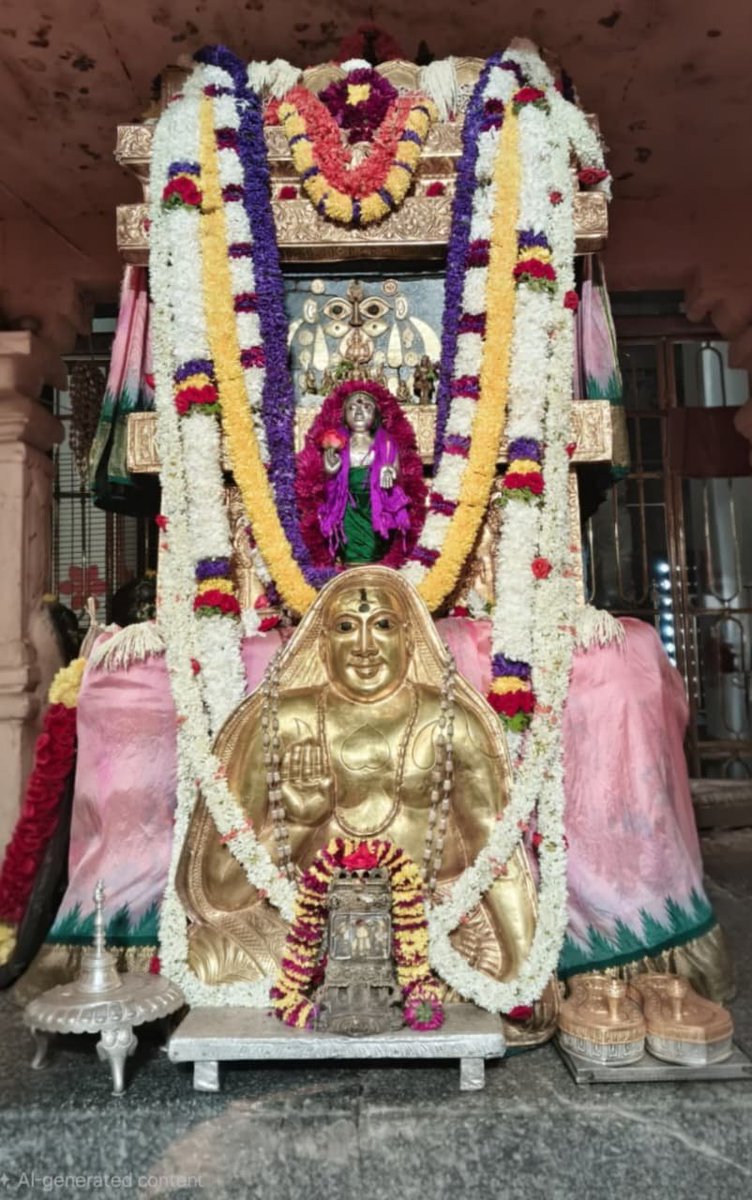Jaggesh2's tweet photo. ಇಂದಿನ ರಾಯರ ಬೃಂದಾವನ ಅಲಂಕಾರ ದರ್ಶನ 🙏 https://t.co/Jt9Sv0BaYZ