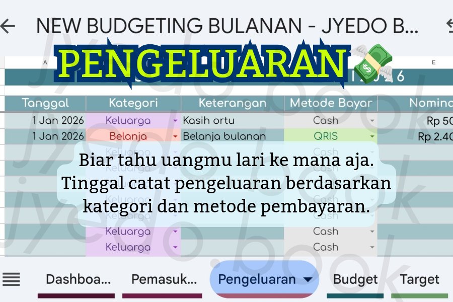 ajayyedobook's tweet photo. Budgeting bulanan biar duit nggak berantakan 💸
Ada dashboard, pemasukan, pengeluaran, budget, target &amp; cicilan.
Cuma 15K ajaa 🫶
#zonauang #keuangan #budgetingbulanan #templatespreadsheet #excelkeuangan #umkm https://t.co/Mt4hbKqvxP