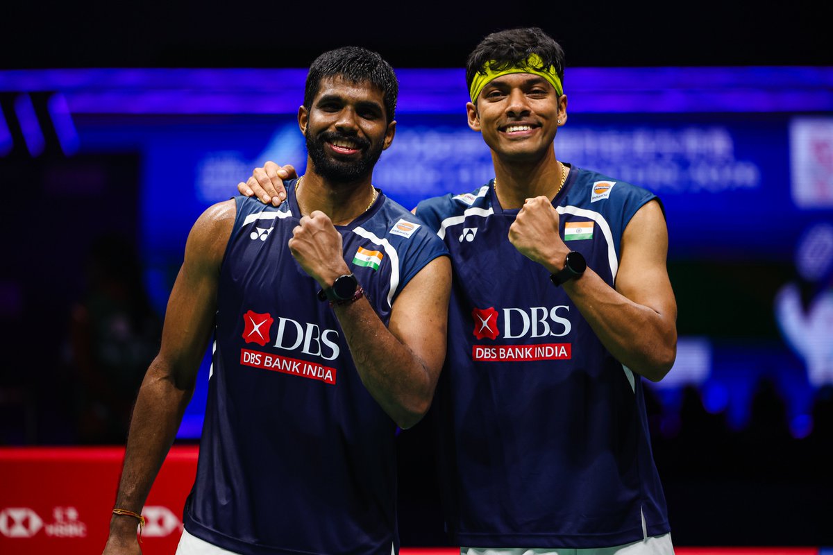 BAI_Media's tweet photo. Freshly minted Men's Doubles Champions #ChinaMasters 💐💐

They made our day, week and month #SatChi 🤩

📸: @badmintonphoto 

#ChinaMasters2026 https://t.co/Ht1qkqwZLK