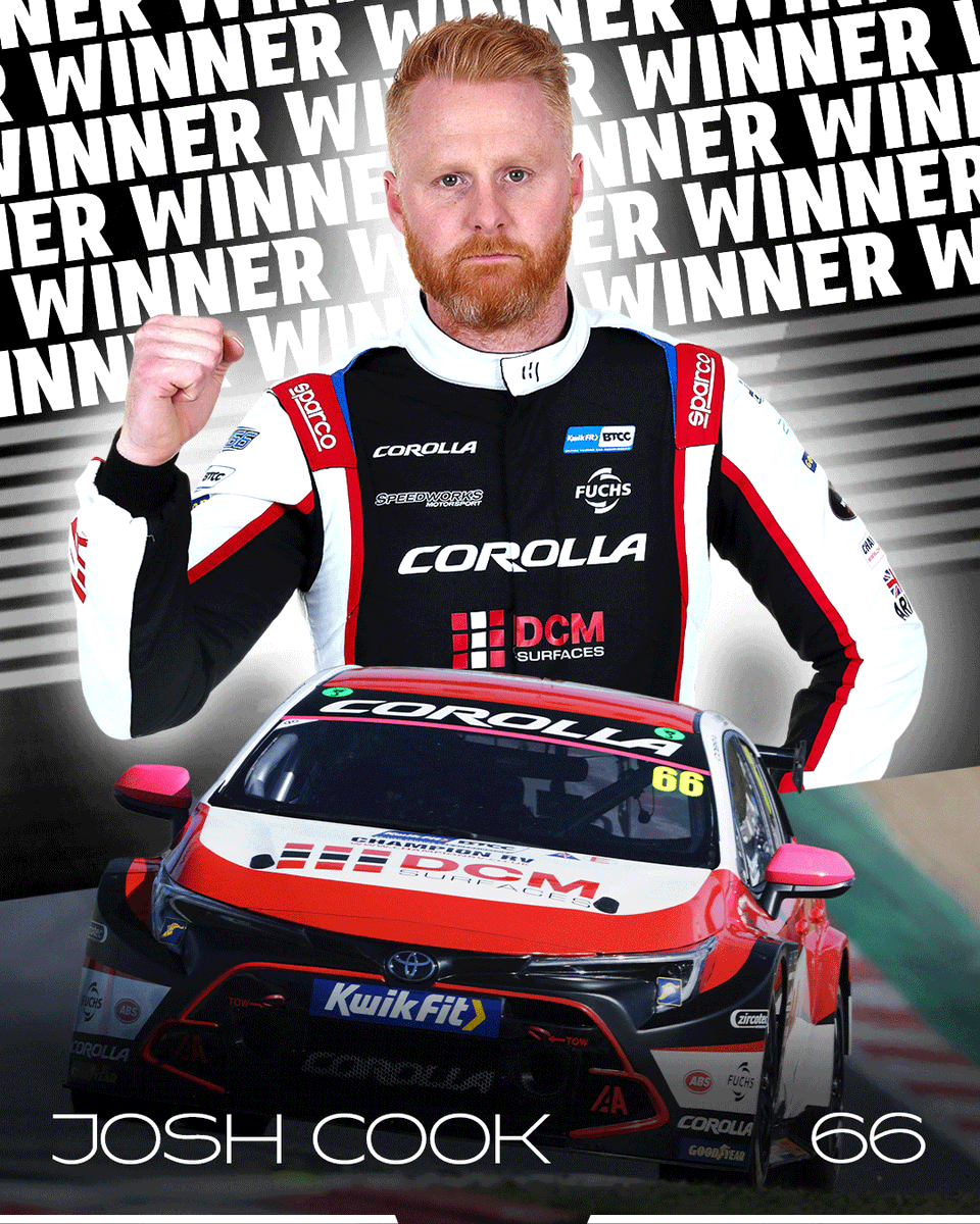 BTCC's tweet photo. Josh Cook wins Round 22 of the 2026 season!

The #66 takes his second victory of the season!

#BTCC https://t.co/hglnLfJ5d6