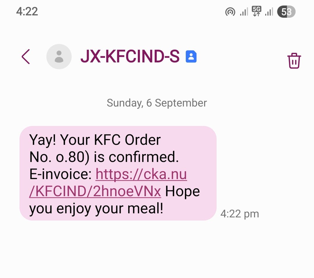 impremjaiswal's tweet photo. R/sir @TRAI मेरे मोबाइल नंबर का इस्तेमाल बार बार @KFC_India  के आउटलेट द्वारा गलत उपयोग किया जा रहा है ।
KFC से बिना कुछ खरीदे प्रतिदिन PURCHASE का मैसेज भेजा जाता है

कृप्या इस शोषण का निवारण किया जाय https://t.co/Iiik6dD20o