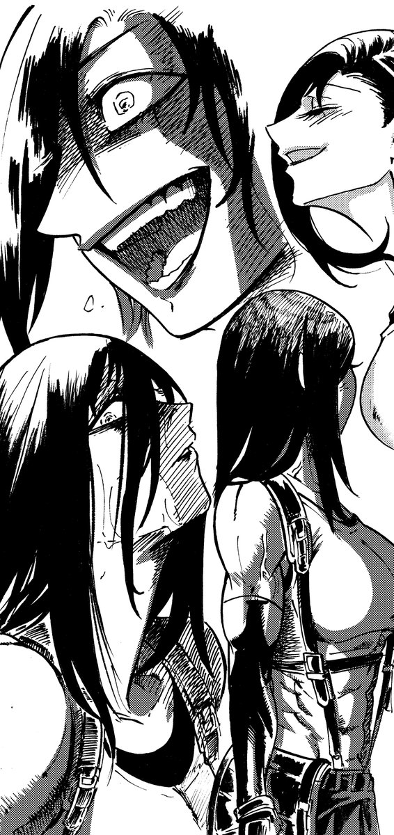 onism179's tweet photo. Repost Tifa's expression sketch with new format. https://t.co/Hn388yerD9