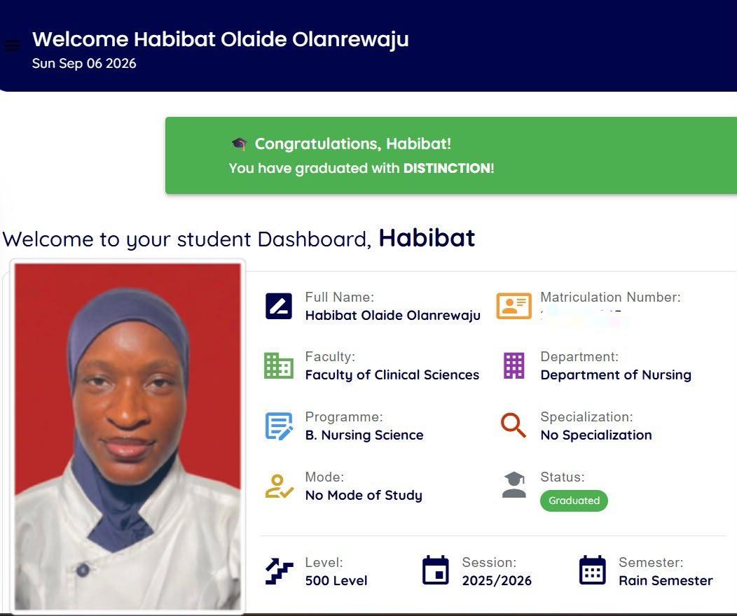 Habeebah575098's tweet photo. ALHAMDULILAHI FOR THIS BLESSING🥹🎉🤍🎓 https://t.co/vZMN9YzxOs