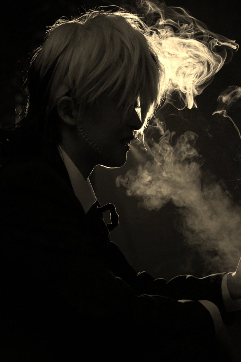 TBD_BJ's tweet photo. 【コスプレ】
🚬
撮影：くりえいと
#黒男の日 https://t.co/jj0W71NHnA