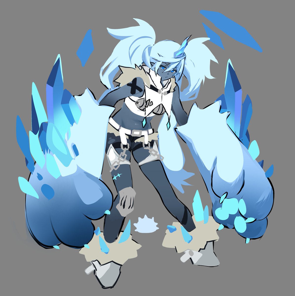 moniviia's tweet photo. ice golem character design https://t.co/TvUTiY4Mpg