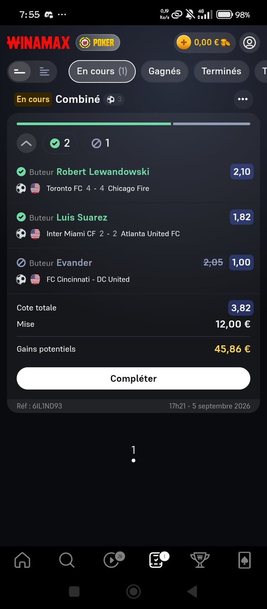 PardonipadeJon1's tweet photo. @WinamaxSport @sebfdj C'est possible de payé les gens moi j'attends depuis hier j'ai gagné j'ai pas été encore payé https://t.co/cDVDYtOL2p
