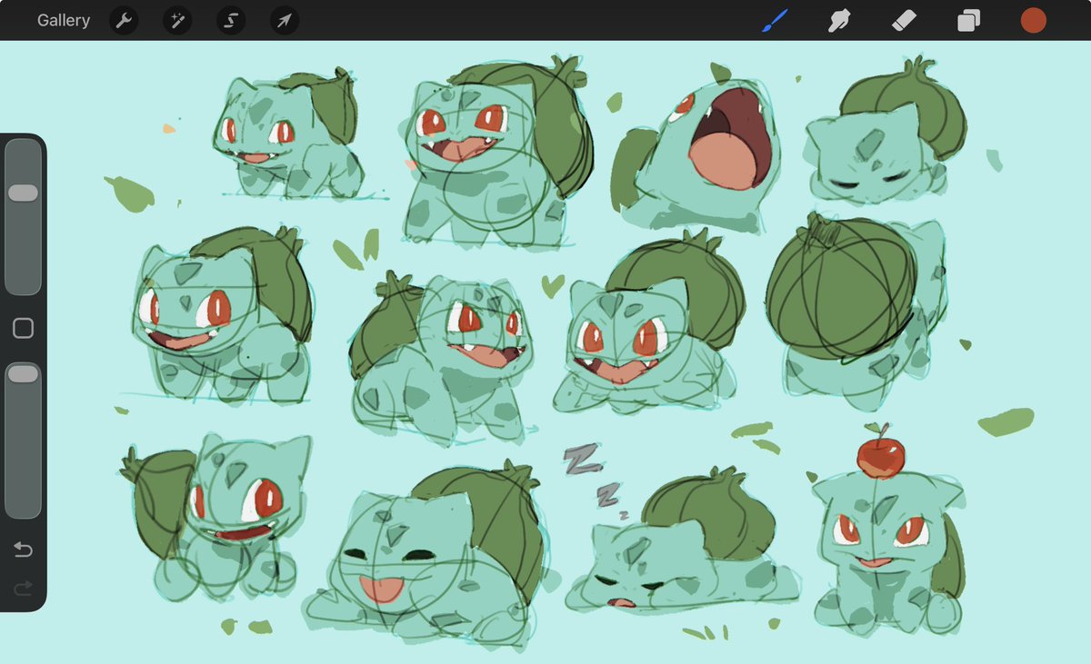 dartdrawsart's tweet photo. Bulbasaur study https://t.co/6GCCE37B0X