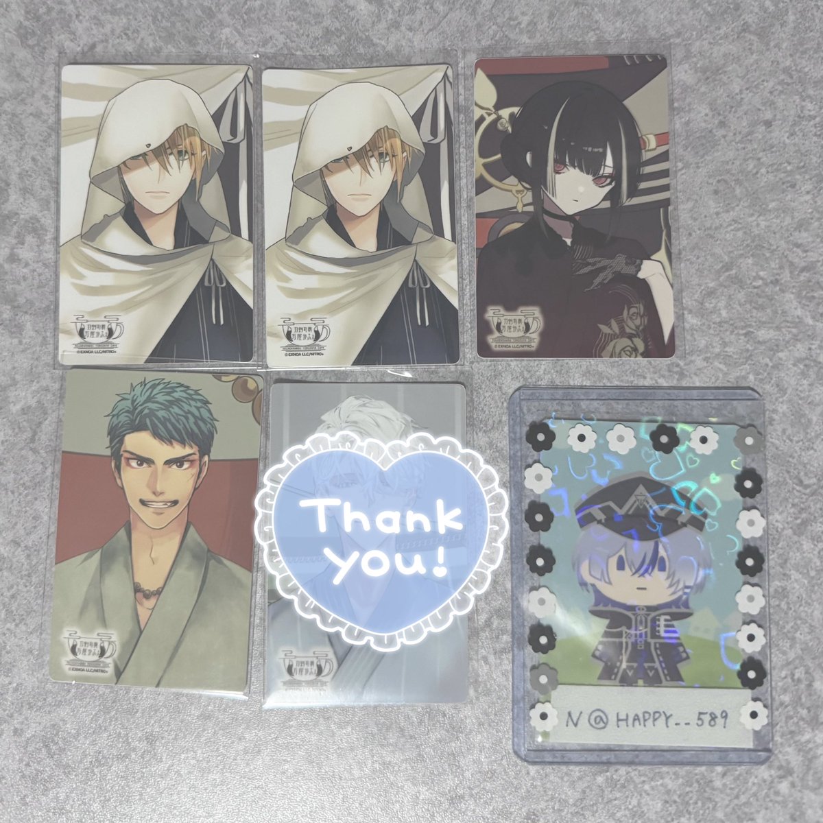 HAPPY__589's tweet photo. 【交換】刀剣乱舞 万屋かふぇ 軽装まつり コースター ステッカー

【譲】☆山姥切国広、*山伏、堀川、京極
【求】同種大慶

☆は同種*含む交換
郵送交換希望
検索よりお気軽にお声掛けください。 https://t.co/hsfE4QVPg5
