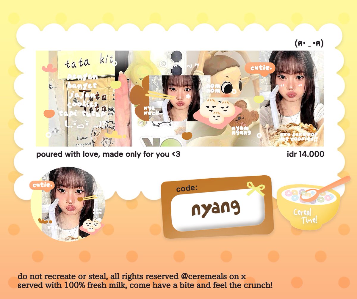 ceremeals's tweet photo. any interaction is appreciated___<🖖🏻

hai camat malam sobatt! mrie kenalan +help ospek my anak balu ak yg namanya nyang hihi ^0^ layoutnya ufs dan bisa dijadiin cp maupun halu loh! anw kalau aku optip dengan special price 10k pada mau gaa yah?   #zonauang https://t.co/tqzrKz6PsZ