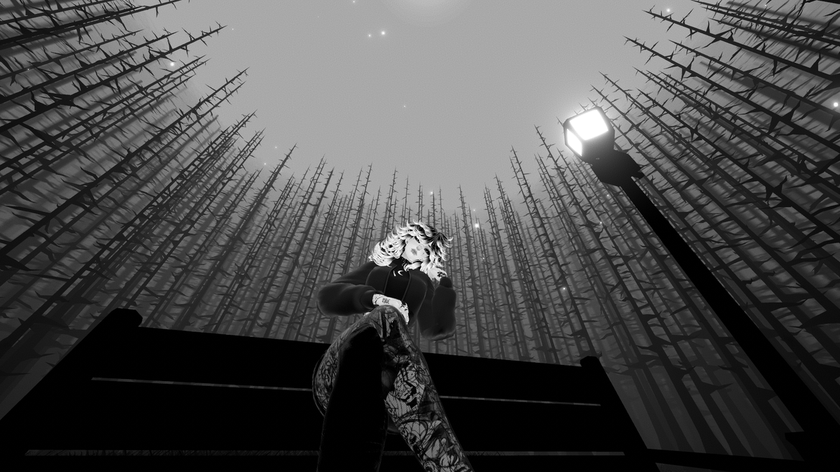 xVioletDeathx's tweet photo. Lost in the dark woods...🌲 Spooky👻

World: https://t.co/Tr7kNPhVUk

#VRC #VRChat #VRCPhotography #VRChatPhotography #VRC4Photos https://t.co/Vr4CVxYgL4