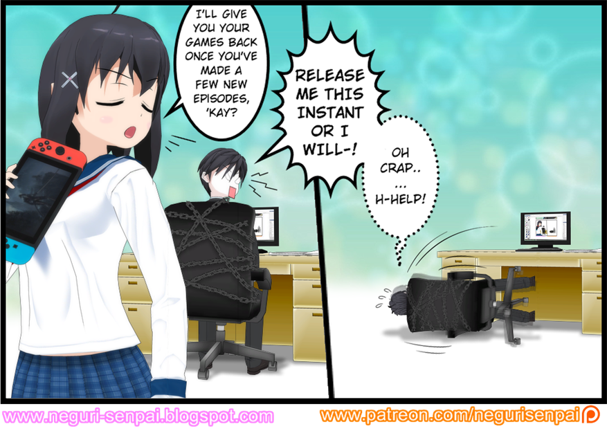 NeguriSenpai's tweet photo. Welp, I guess this means I gotta get back to work! Here's the newest episode of your favorite webmanga made by yours truly! Go ahead and give it a read!
#4Koma #comipo #コミPo #4コマ漫画 https://t.co/GuEWIRNs98