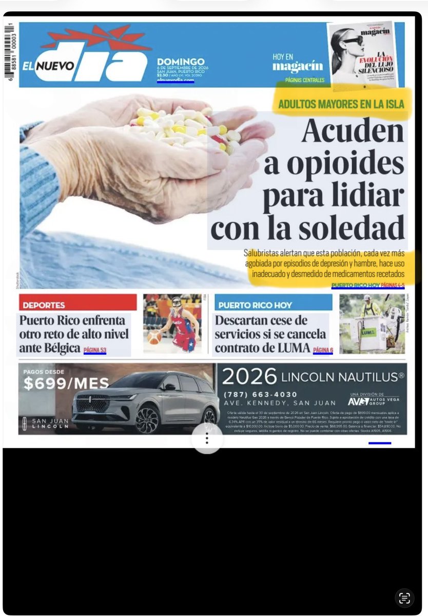 DAVILACOLON's tweet photo. BULO ALERT 🚨 Según esta historieta de END, los viejos de PR son adictos, se mueren de hambre, están abandonados y los médicos les suplen opioides a granel. Yo no había visto una historia mas irresponsable que esta. En PR hay más de un millón de mayores de 60. De ese millón, mueren por opioides 32 al año. Lean como los Ferre Rangel exageran notas de propaganda para decir que en PR los viejos son adictos y hambrientos deprimidos abandonados por el sistema. Por mierdas como esta, hay que escudriñar todo lo que publica esta gente y confrontarlos con sus propios embustes.