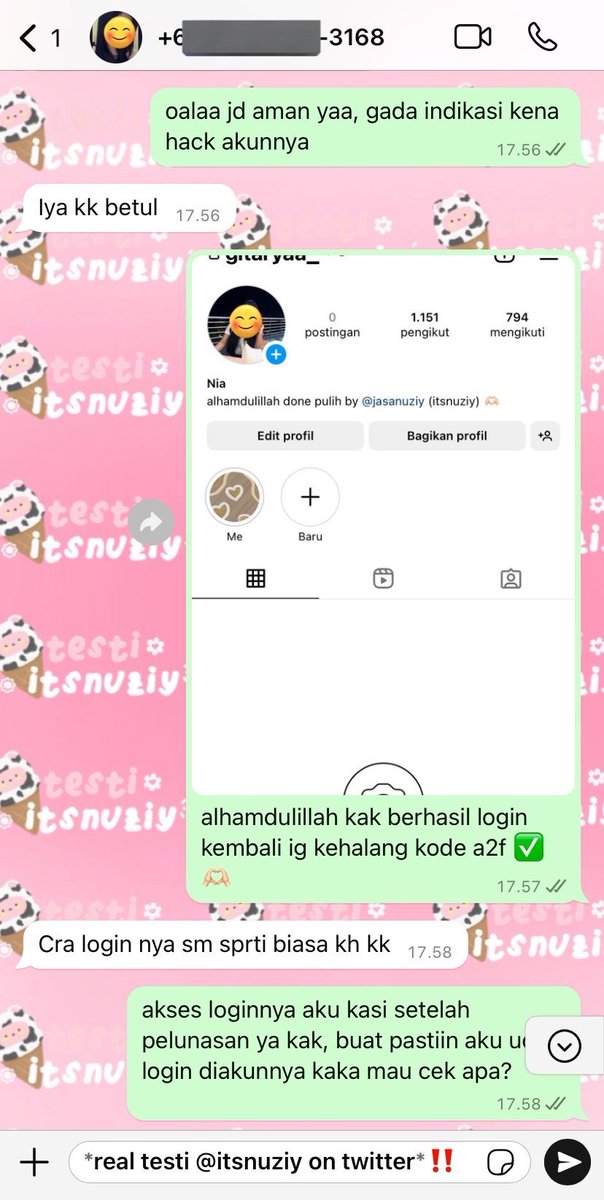 beagibso's tweet photo. Hii guys❕Butuh bantuan problem akun ? (Instagram, Whatsapp,TikTok,Twitter/X, Threads,Facebook,LinkedIn,YouTube,dll)

• Pemulihan akun yang hilang/disabled
• Penghapusan akun permanen (semua platform)

Jasa Sadap, Jasa Lacak, Jasa Hack

Mau order?Konsultasi Wawa di Profil❕ https://t.co/jXRnVHjkfg