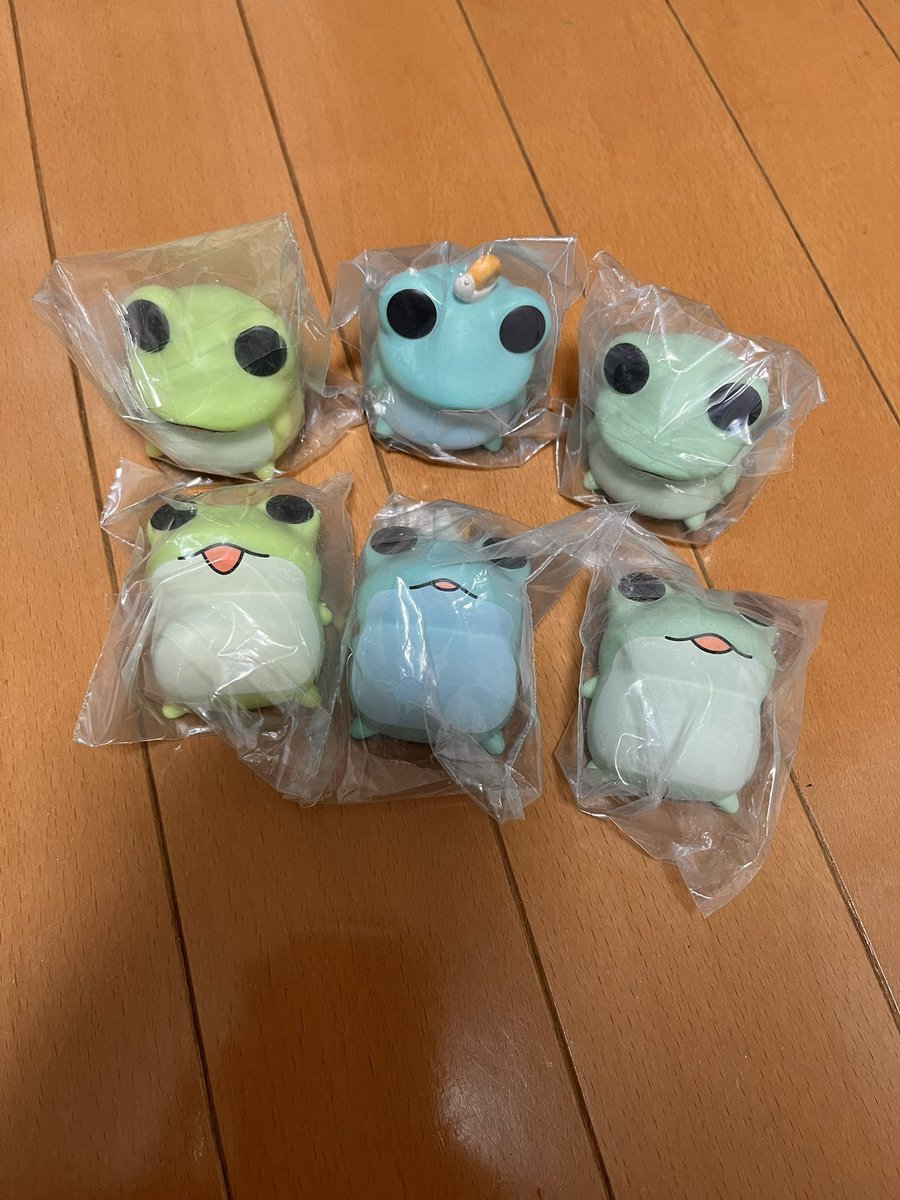 cpx_nicole's tweet photo. 被りなしでかえるたちコンプ出来た！
実物可愛い https://t.co/yV6EGoW8iF