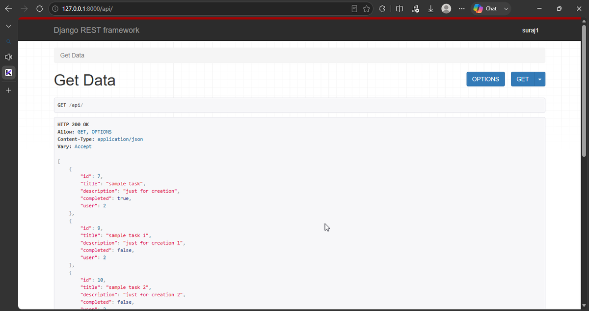 SurajDobar's tweet photo. 53 days ago I started this streak :47-53

This week was actually a good one.🫡

🏆 Koozy presentation — went better than expected
🐍 Django REST Framework + CRUD APIs
🧠 LeetCode easy qs
🌐 Finally planning my portfolio
And yeah… I still miss https://t.co/e5crUkaaKs😭

read 🧵👇 https://t.co/QrJOHuBVNG