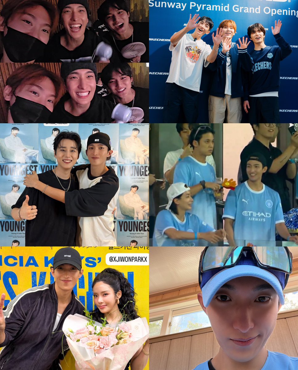 KyeomsBaekery's tweet photo. dokyeom got to spend his days before enlistment doing all the things he wanted🥹 watching different concerts, going to dino’s con, watching a musical, playing baseball, &amp; even spending time with carats at skechers… i hope all these little moments stay with him🥹🤍 https://t.co/j1NSW5wRSN