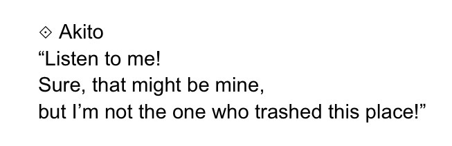 bluewillow255's tweet photo. //Aki7 spoilers

.
.
.

The difference between Akito denying that it was him who trashed the base VS him taking the blame for what happened in mainstory https://t.co/uxUmcYiZ08