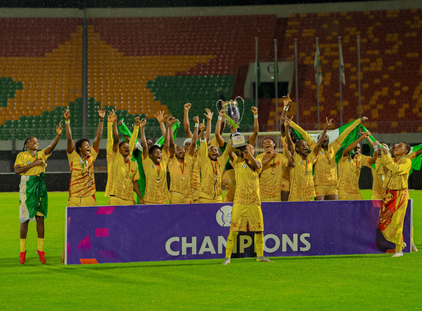 Her_TribeFc's tweet photo. 2–2 after 90’, then 4–1 on penalties. Our girls held their nerve! 🥹🔥 @EdoQueensFC 

And they didn’t leave empty-handed:
👑 Adegbuyi — Player of the Tournament
🥇 Atume — Golden Boot

AFRICA, EDO QUEENS ARE COMING! 

#HerTribeFC #EdoQueens https://t.co/SvTK6S2tpC