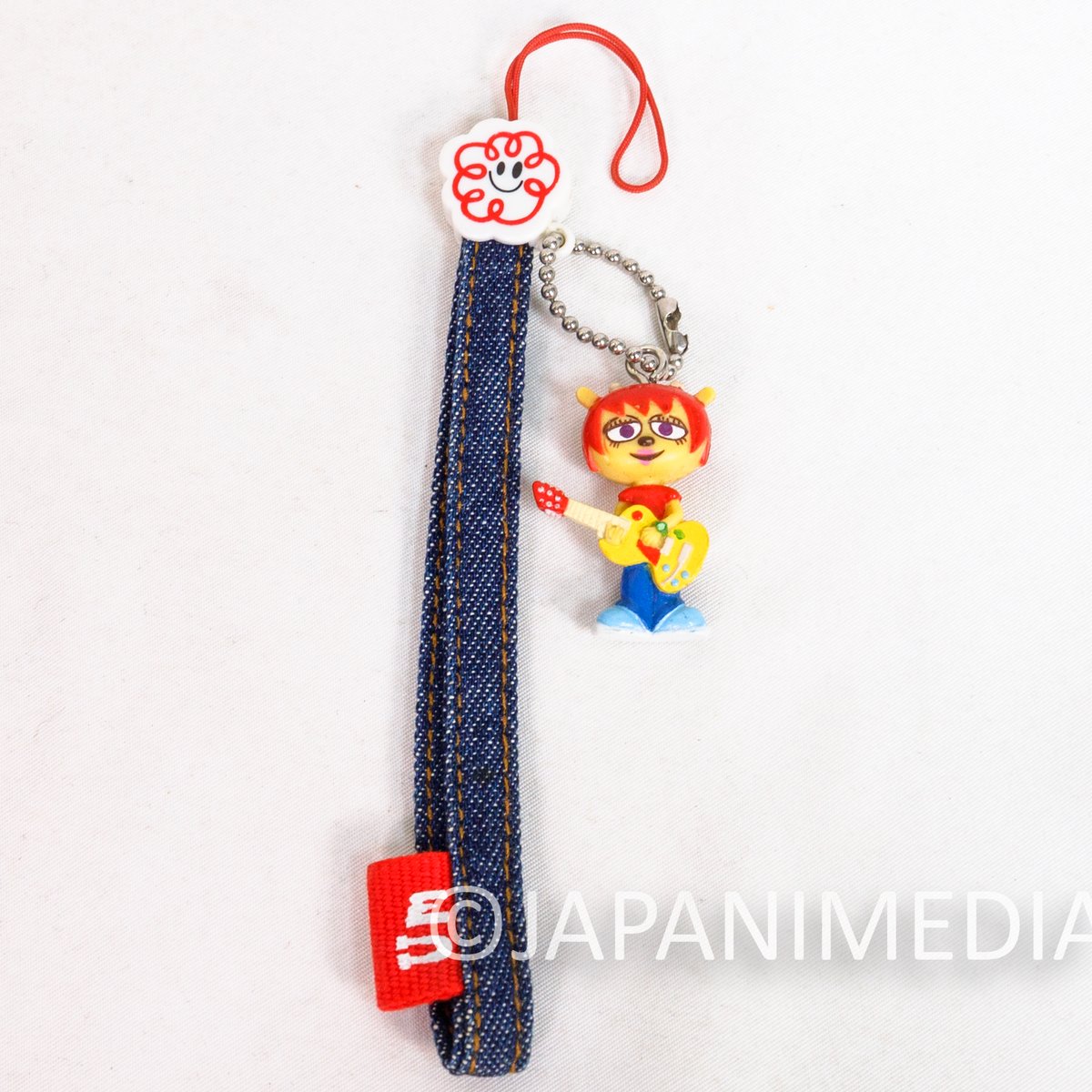 JapanimediaEbay's tweet photo. Retro gaming collectible! UmJammer Lammy figure strap featuring Lammy with her guitar on a denim strap, a rare retro gaming item for PlayStation collectors. https://t.co/VLyPxxS6jZ #UmJammerLammy #Lammy https://t.co/ok2EBWn36o