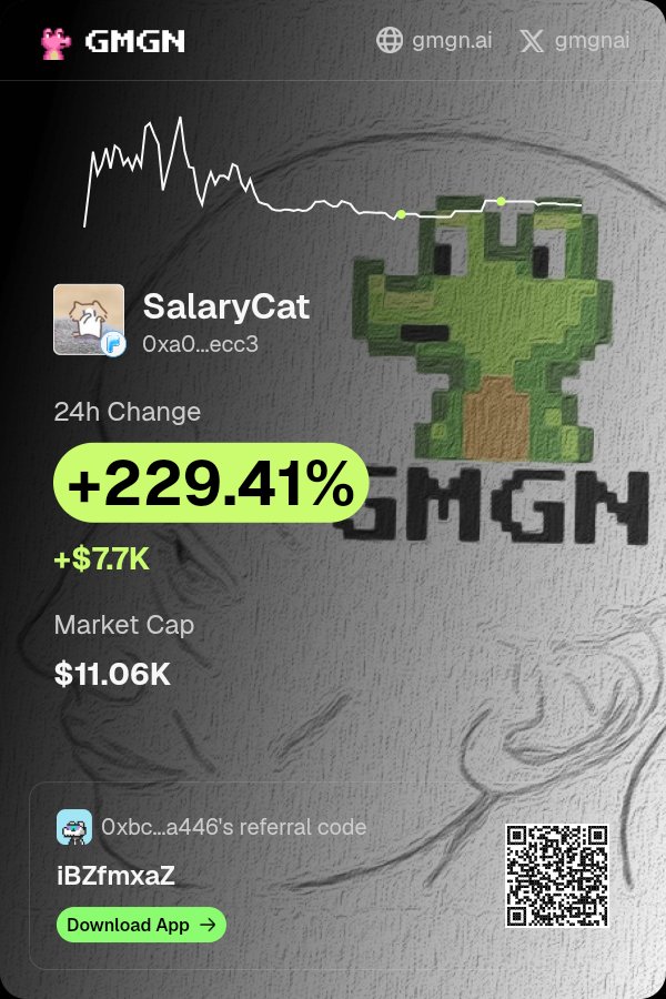 makemycoin1's tweet photo. $SalaryCat is making waves 👀 Check it out on #GMGN! https://t.co/v37W68kkAD minimum 50 million most viral on tiktok on robinhood https://t.co/jqNsxXOzxL