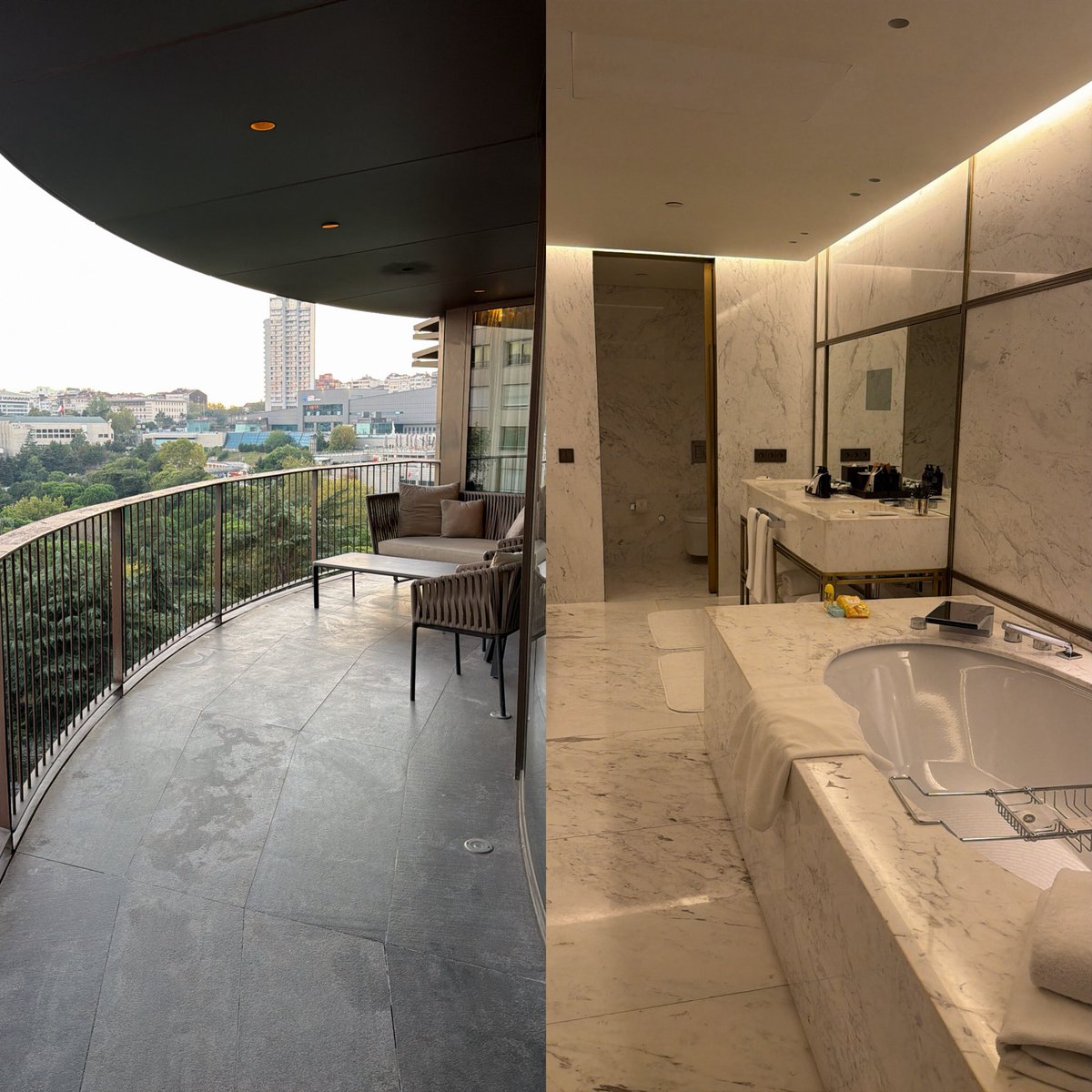luxury1219216's tweet photo. تخيل تسكن 6 ليالي في Suite تتجاوز قيمته 40,000 ريال… وأنت ما دفعت ولا ريال على الإقامة 😍🔥

هذا اللي صار معي في The St. Regis Istanbul 🇹🇷

رحلتي كانت 6 ليالي، لكن رتبت الحجز على حجزين للاستفادة من المزايا بأفضل شكل:

🔹 الليلة الأولى استخدمت عليها شهادة ليلة مجانية حصلت عليها من إحدى بطاقاتي، وأضفت عليها شهادة ترقية إلى Suite.

🔹 الـ5 ليالي الثانية حجزتها بالكامل بنقاط Marriott Bonvoy، واستفدت من ميزة Stay 5, Pay for 4، يعني حجزت 5 ليالي بالنقاط ودفعت نقاط 4 ليالي فقط.

والأهم هنا: النقاط ما اشتريتها، كلها جمعتها من البونصات للبطاقات ومن صرفي واستخدامي للبطاقات على مصاريف كنت بدفعها أصلًا 💳👌🏼

بعد تأكيد ترقية الليلة الأولى، تواصلت مع الفندق وطلبت منهم ربط الحجزين وإبقائي في نفس الجناح طوال الإقامة إذا أمكن.

والنتيجة؟ 😍👏🏼

الفندق تكرّم ومدد لي الترقية على بقية الإقامة، وأصبحت الـ6 ليالي كاملة في Cosmopolitan Suite بدون ما أدفع فرق الترقية.

والجناح فعلًا يستاهل 🔥 مساحته 125م²، وفيه غرفة معيشة منفصلة ومنطقة طعام وبلكونة، بالإضافة إلى St. Regis Butler Service، وتجهيز الجناح مساءً، 👔🛎️. 

وفوقها استفدت من الإفطار ومزايا عضويتي في Marriott Bonvoy.

وهنا بالنسبة لي تظهر القيمة الحقيقية للنقاط والبطاقات: مصروفات كنت بدفعها أصلًا،  نقاط ومزايا ،إقامة وتجربة تتجاوز قيمتها 40 ألف ريال. 💳✈️🔥
