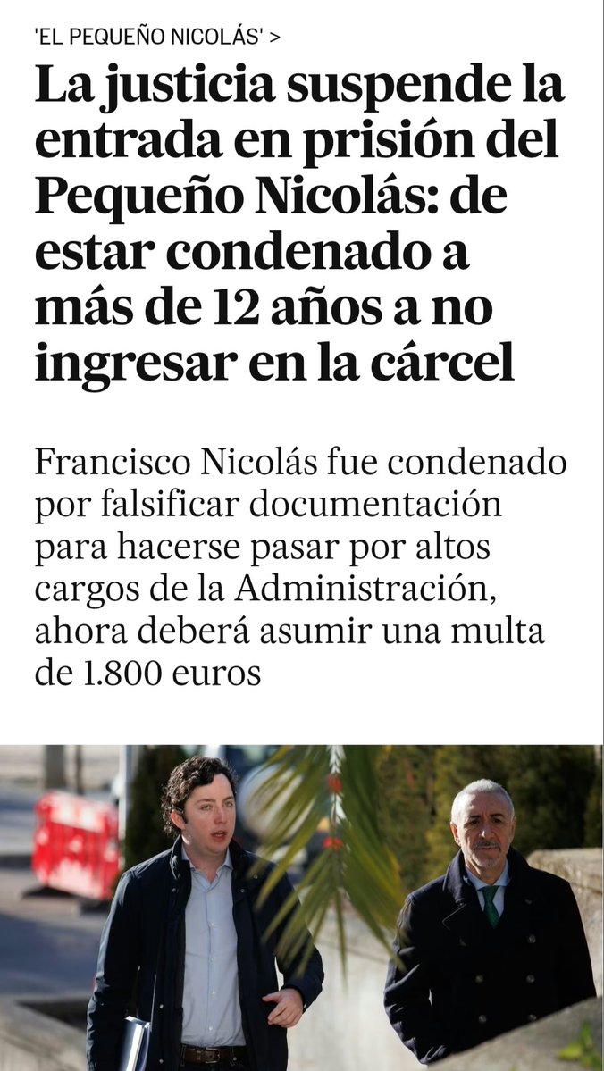jm_clavero's tweet photo. Així és l'objectivitat i neutralitat de la justícia espanyola. No importa el delicte, importa qui l'ha comès https://t.co/6AdMxSvEBl