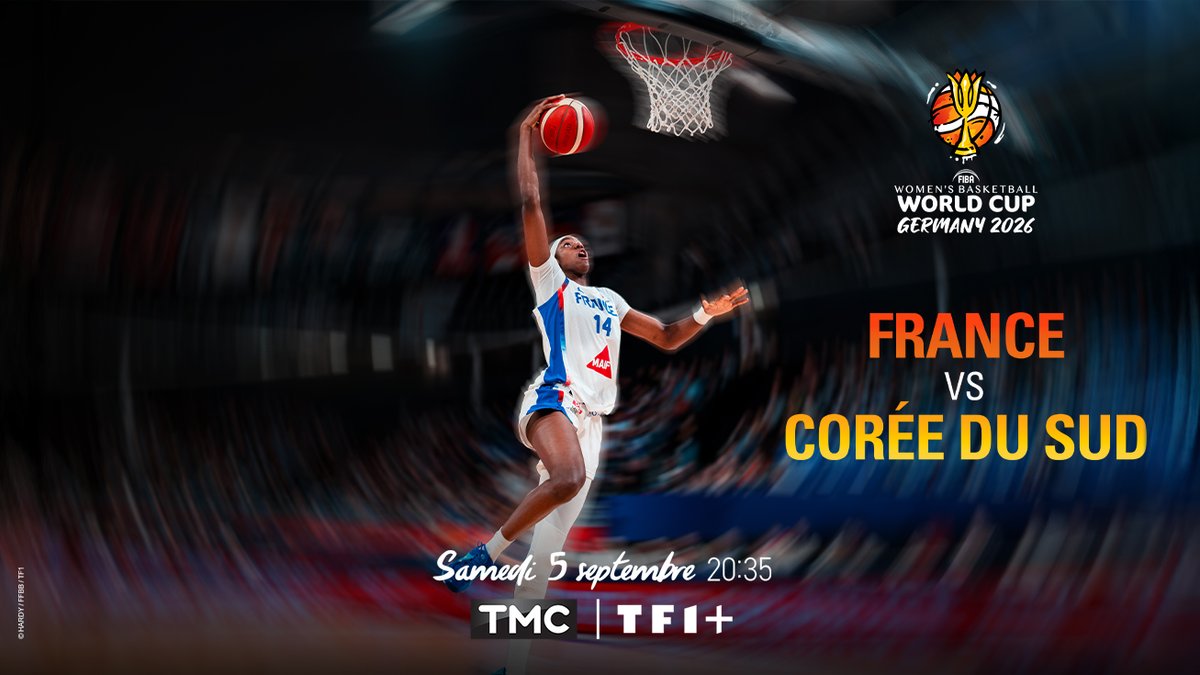 TF1Pro's tweet photo. #Audiences @TMCtv
🏀COUPE DU MONDE FEMININE FIBA 2026 :
FRANCE 🇫🇷 / CORÉE DU SUD 🇰🇷
📈 Les Bleues en hausse et leader TNT avec :
📌300 000 Téléspectateurs
🔝 Pic à 500 000 Téléspectateurs
#LeaderTNT et 4ème chaîne nationale sur cibles :
✅6% de PdA 25-49
✅5% de PdA FRDA-50 https://t.co/DDaFhZ7lx7