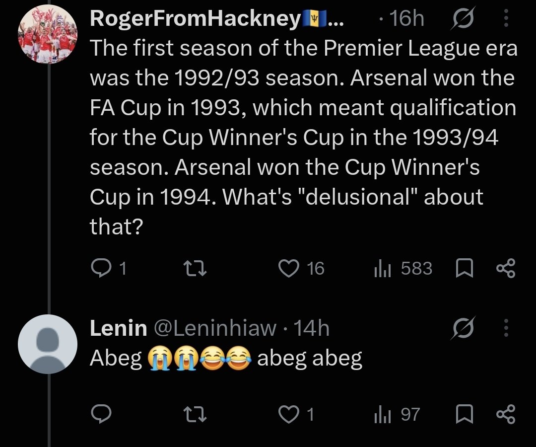 from_hackney's tweet photo. Enough said. Leave the football talk to the adults. Run along now @Leninhiaw https://t.co/Q9624E2wtd
