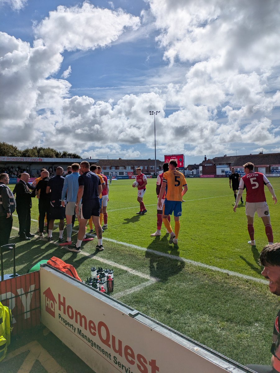 Shulse14's tweet photo. League Two #efl 
Fleetwood Town 2 Shrewsbury Town 0.
A solid defensive performance from Matt Lawlors men. #salop https://t.co/sL4CBVTGdU