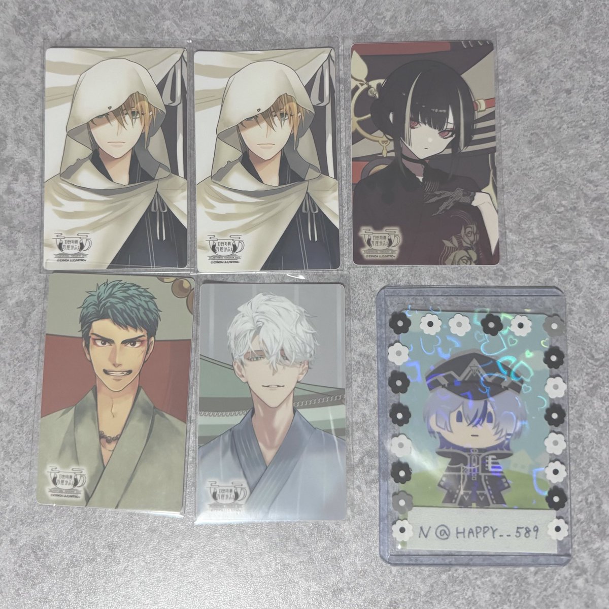 HAPPY__589's tweet photo. 【交換】刀剣乱舞 万屋かふぇ 軽装まつり コースター ステッカー

【譲】☆山姥切国広、*山伏、堀川、京極、雲生
【求】ステッカー 大慶
コースター 大慶、水心子1

☆は同種*含む交換
コースター水心子は大慶含む交換（単体は×）

郵送交換希望
検索よりお気軽にお声掛けください。 https://t.co/CkRdnj4xeG