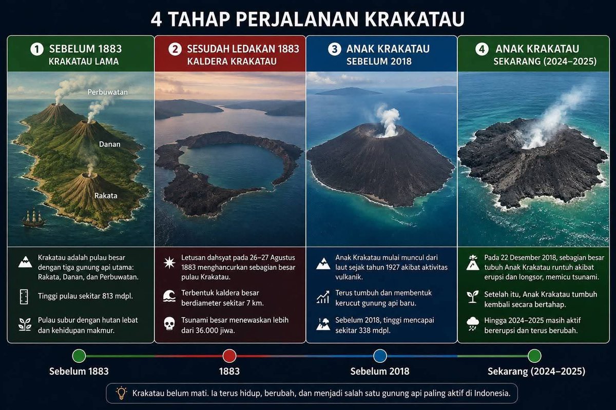 fucekket's tweet photo. Sejarah Krakatau bagi yang belum tau https://t.co/fYUAKKUwDX