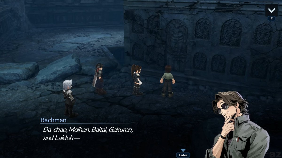 kuraudoxs's tweet photo. Where's Da-chao's fifth warrior? "FS" mentioned a fifth warrior... ⚔️🧐
#FF7R #FF7RV #FF7Revelation #FF7FS #FF7EC https://t.co/ULpZDCnveW