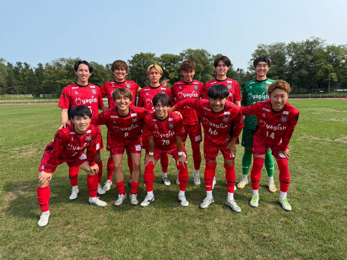 ryo_niiza's tweet photo. 大一番、勝ちました‼️

クラブに関わる
全てのASCファミリーで掴んだ
最高の勝利です👏

残り2試合
必ず勝ってリーグ優勝して
JFL昇格に向けて
10月の全社、11月の地決に
この勢いのまま進み続けよう🔥

#ASC北海道
#N17 https://t.co/SzriTjtsR1
