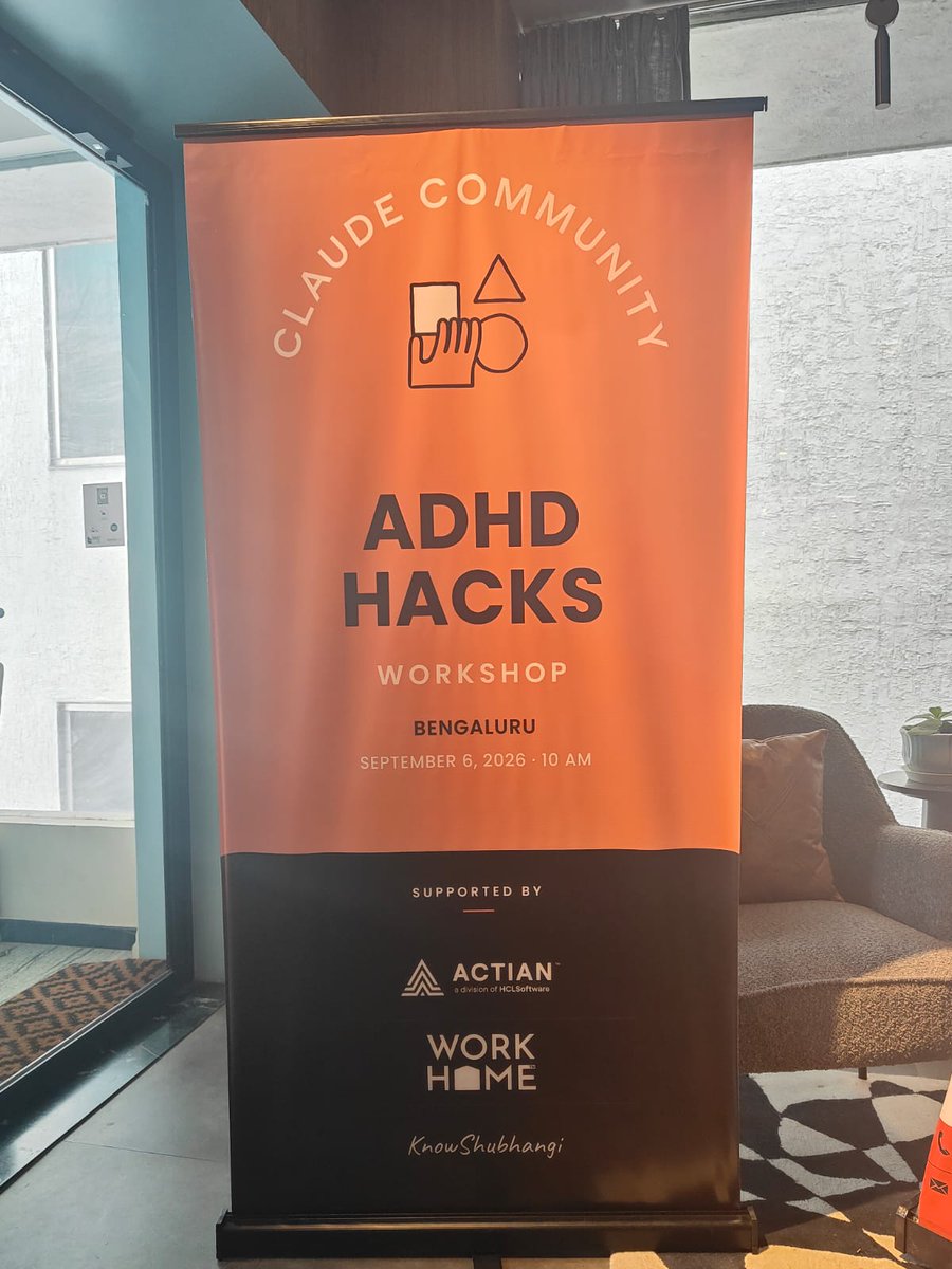 venky_gg's tweet photo. Spending my Sunday Building at ADHD Hacks - Claude Community Event 

We're building Blinky - an AI that helps you get back to your task when your ADHD brain chooses to open 200 other loops

@claudeai @ClaudeDevs @knowShubhangi @enoughtanu https://t.co/6XkgziRTDG