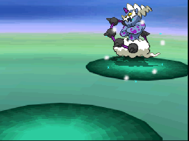 Sinamare0's tweet photo. After 12416 encounters for just Thundurus I got my first shiny genie. This has been a brutal hunt for me since I'm also hunting Tornadus at the same time. https://t.co/c1fzWmqA3T