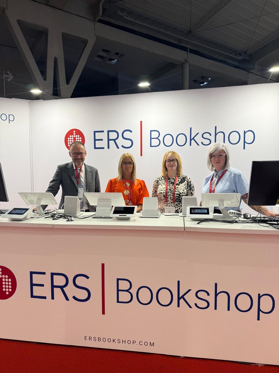 EuroRespSoc's tweet photo. 📙 The ERS Bookshop is open until Tuesday! 

Head to the World Village to browse and purchase the latest titles, including the recently-published ERS Monographs “Thoracic Ultrasound” and “Obstructive and Central Sleep Apnoea” 📚 

@ERSpublications https://t.co/rJTzlm8KdY