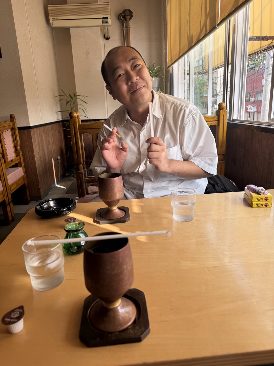 omi_film's tweet photo. RABまつりありがとうございました！
高野さんと喫茶店にも行きました！ https://t.co/hiNHdwFDBF