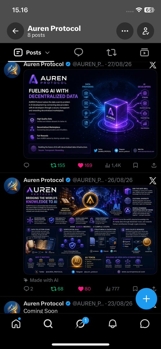 zaaluckiest's tweet photo. @zenpromoter @AUREN_PROTOCOL 1 (reactions and comment) https://t.co/c6xHt047fC