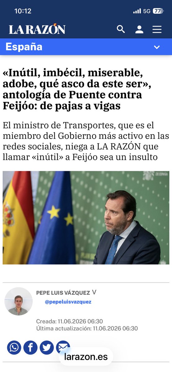 ignaciodlcalle's tweet photo. @_MamenSanchez @DianaMorantR @MariaMarquez_R Claro que si, muy feo los insultos. Totalmente de acuerdo contigo https://t.co/klsQa3raoN