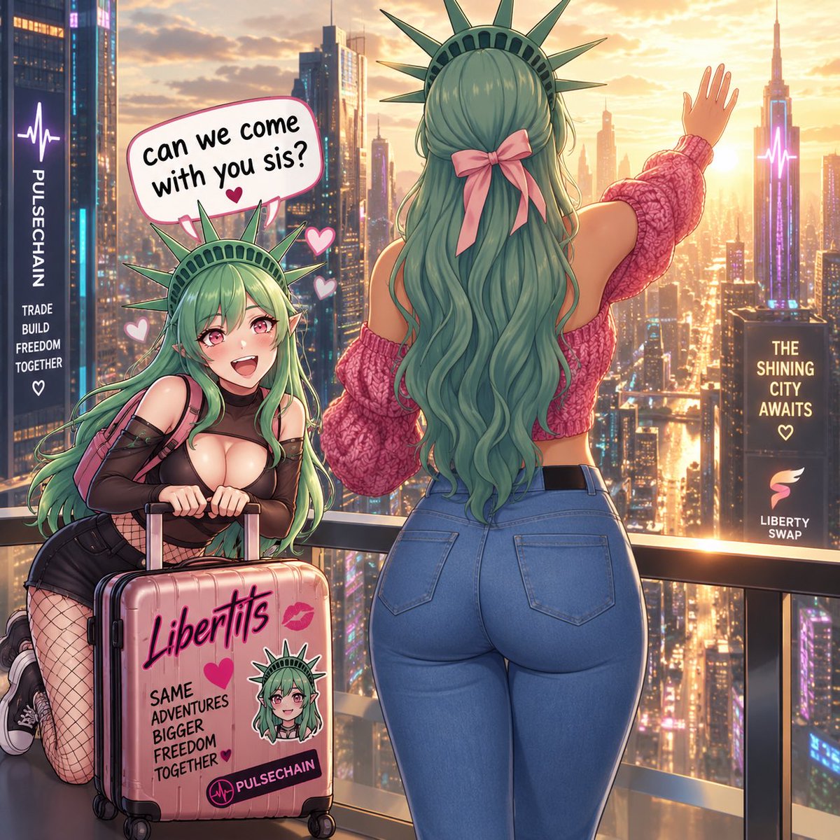 Kitch5998's tweet photo. @LibertySwapFi @zachrypto @zkxwallet @RAILGUN_Project The shining city awaitsโฆ and $LIBERTITS already packed her bags ๐๐งณ๐ฅ
PulseChain bags packed. Liberty calling. Whoโs coming with us? ๐๐๏ธโจ
$LIBERTITS #PulseChain #LibertySwap https://t.co/v2ptAObxC1